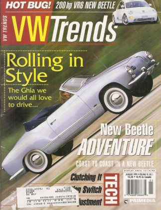 VW TRENDS 1999 JAN - VR6 NEW BEETLE, SWEET GHIA, HOT CORRADO, QUAIFE DIFF
